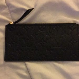 Louis Vuitton Black Empreinte Felicie zip wallet